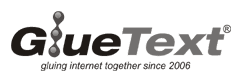 GlueText?       gluing internet together since 2006